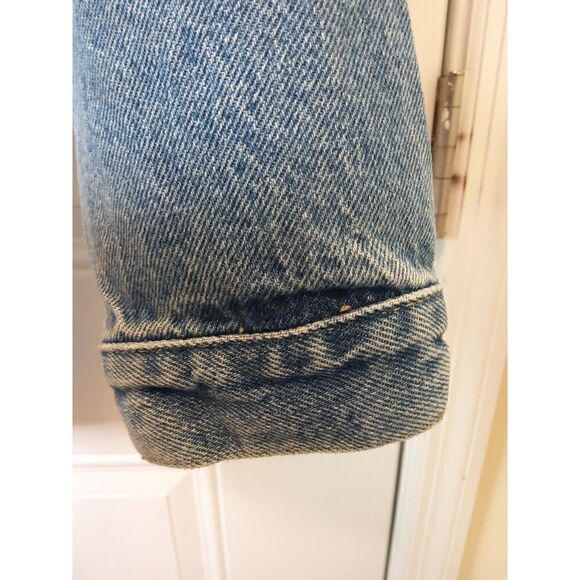 EST 1976 men's blue button front jean jacket with four front pockets - Picture 6 of 12